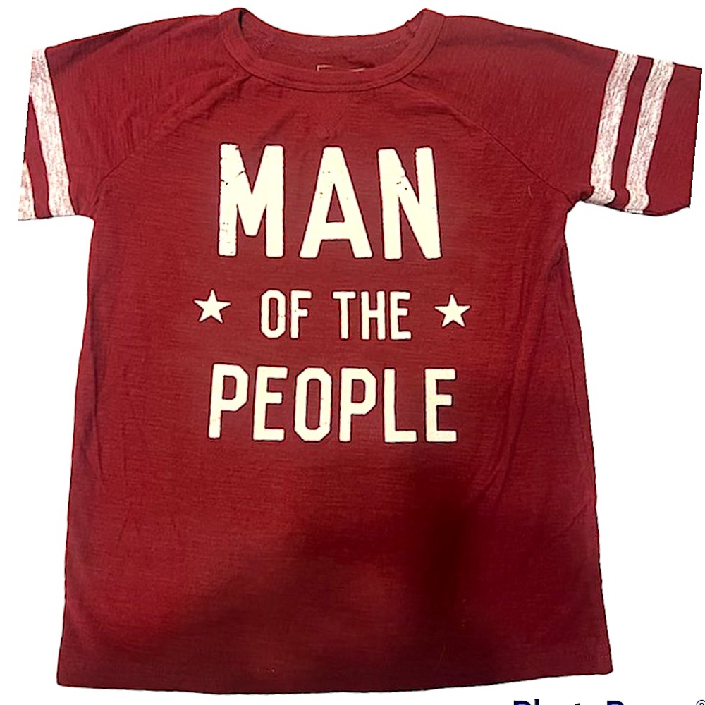 Sonoma “Man of the People” Boys Red Crewneck Tee